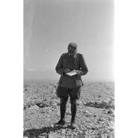 Un capitaine de l'armée de terre allemande, il pourrait s'agir du Generalstabshauptmann Roestel.