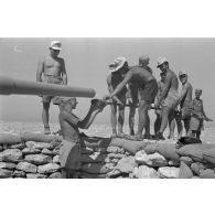 Une pièce de 8,8 cm FlaK de la 2e batterie du FlaK I./33.