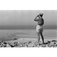 Sur le front de Soloum (Sollum), les positions italiennes à Halfaya (Halfayapass).