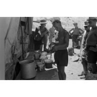 Les cuisines de la 2e batterie du FlaK I./33.