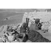 Sur les hauteurs de Halfayapass, le poste de commandement et d'observation.