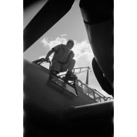 Gros plan sur l'Oberfeldwebel Richard Heller du Zerstörergeschwader 26 Horst Wessel (ZG.26).