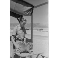 La mascotte baptisée "Whisky", un bébé lion.