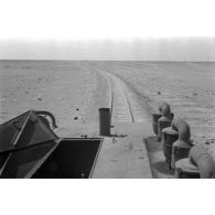 A bord d'une locomotive Henschel diesel.