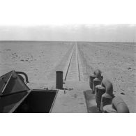 A bord d'une locomotive Henschel diesel.