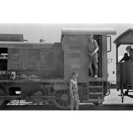 Une locomotive diesel Henschel.