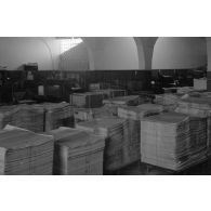 Les machines d'une imprimerie.