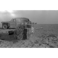 Faux canons britanniques débusqués par les forces allemandes.