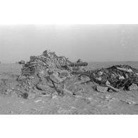 Faux canons britanniques débusqués par les forces allemandes.