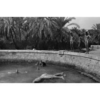Le bain de Cléopâtre à l'oasis de Siwa.