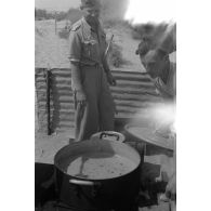 Activités d'une cuisine de campagne.