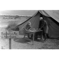 Une compagnie de réparation en Afrique.