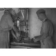 L'atelier de la Werkstatt-Kompanie 200 installé dans une maison.