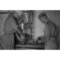 L'atelier de la Werkstatt-Kompanie 200 installé dans une maison.