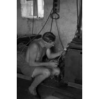 L'atelier de la Werkstatt-Kompanie 200 installé dans une maison.