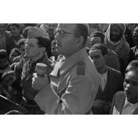 A Tunis, la diffusion de messages en langue arabe via un haut-parleur