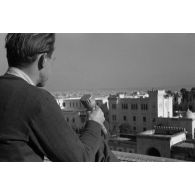 A Tunis, la diffusion de messages en langue arabe via un haut parleur