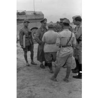 L'état-major de la 5e division légère (5-Leichte Division) en Libye.
