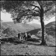 Patrouille d'une harka en Oranie.
