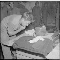 Vie quotidienne pour une unité composée de rappelés stationnés dans une ferme près de Rivet (actuelle Meftah).