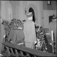 Obsèques du colonel Cerruti dans la chapelle de l'hôpital militaire d'Alger.