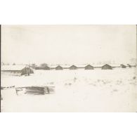 [Campement sous la neige, s.d.]