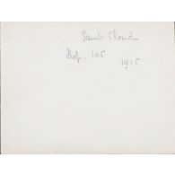 Saint-Cloud. Hop[ital] 105. 1915. [légende d'origine]
