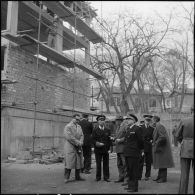 Visite d'un chantier de construction, Médéa.
