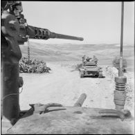 M24 Chaffee du 2e RSA sur une piste.