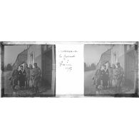 Archives photographiques de Fernand Clapiés (1881-1929). Boîte de plaques de verre intitulée "Crèvecoeur le Grand. Février 1917".