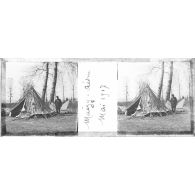 Archives photographiques de Fernand Clapiés (1881-1929). Boîte de plaques de verre intitulée "Aisne, mai 1917".