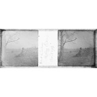 Archives photographiques de Fernand Clapiés (1881-1929). Boîte de plaques de verre intitulée "Aisne. Haut de Cuchery".