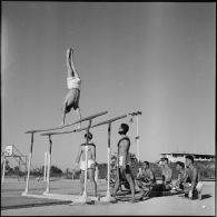 Stade Leclerc d'Alger. Epreuve de gymnastique.
