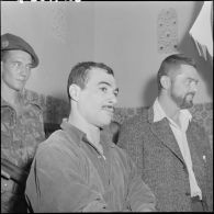 Yacef Saadi chef du front de libération national (FLN) de la zone autonome d'Alger qui s'est rendu aux bérets vert du 1er régiment étranger parachutiste (REP).