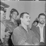 Yacef Saadi chef du front de libération national (FLN) de la zone autonome d'Alger qui s'est rendu aux bérets vert du 1er régiment étranger parachutiste (REP).