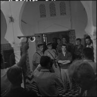 Yacef Saadi chef du front de libération national (FLN) de la zone autonome d'Alger qui s'est rendu aux bérets vert du 1er régiment étranger parachutiste (REP).