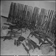 Les armes récupérées.