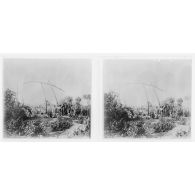 Puits à balancier - oasis d'Agadès. [légende d'origine]