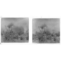 Puits à poulie dans l'oasis d'Agadès. [légende d'origine]