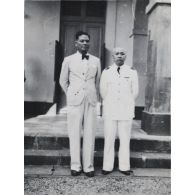 Prestation de serment du président Hoach. [description provisoire]