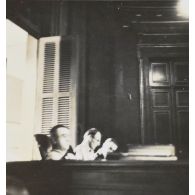 Différentes phases du procès. [description provisoire]