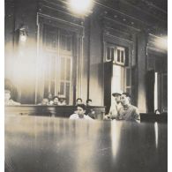 Différentes phases du procès. [description provisoire]