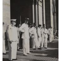 Prestation de serment du président Hoach. [description provisoire]