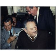 Rassemblement des anciens du 6e RCA pour le 33e anniversaire de la libération de Thann en 1985. [légende d'origine]