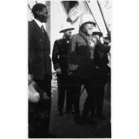 Arrivée du  général Gouraud à Dakar. [légende d'origine]<br>