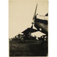 Escadre Vuillemin : 20 novembre 1933 -Ouakam. [légende d'origine]<br>