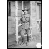 Major Lambert chef du service de santé américain, Oise, 1917. [légende d'origine]