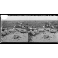 Un nid de "bonnets d'êveques", bois triangulaire, Chaulnes,Somme, mars 1917. [légende d'origine]