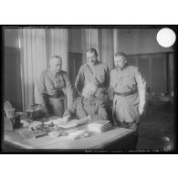 Etat-major de Castelnau, Colmar, Novembre 1918. [légende d'origine]