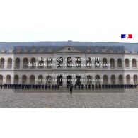 Cérémonie de baptême de la promotion 2021 de l'Ecole des commissaires des armées.